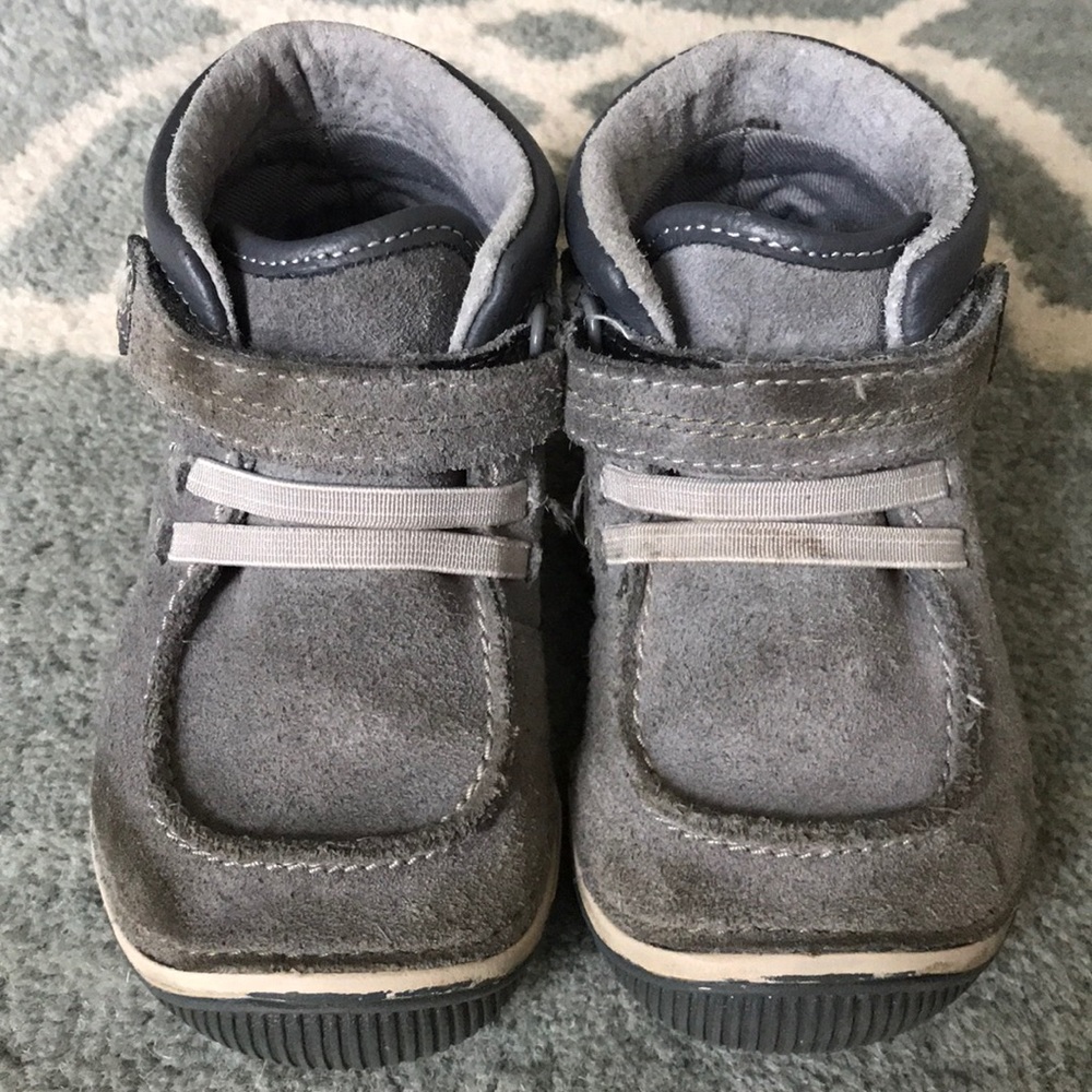 Stride Rite Chilton Grey Boot- 6T Wide